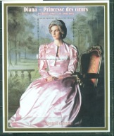 RODZINA KRÓLEWSKA- DIANA. REP.GUINEE. Mi. ark. A**1997r.