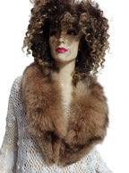 KOŁNIERZ futro LISA NATURALNEGO
