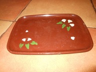 ŁDNA STARA EMALIOWANA TACA