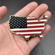 MAGNES NA LODÓWKĘ STANY ZJEDNOCZONE - FLAGA USA - MAPA USA