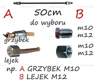 SZTYWNY MIEDZIANY PRZEWÓD HAMULCOWY 50 cm – RÓŻNE KOŃCÓWKI / ZAKUCIA