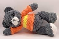 Miś w sweterku 30 cm szydełko - GOTOWY DO WYSYŁKI CE, prezent dla każdego