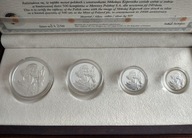 Mikołaj Kopernik - srebrne repliki monet polskich 240 Lecie Mennicy S.A.