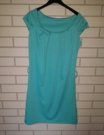 Zielona sukienka dzianinowa krótki rękaw rozmiar S