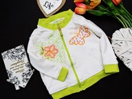 DOLCE ETA - BLUZA SELEDYN MOTYLE r 74