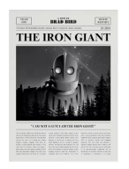 Plakat „Movie Times” – Minimalistyczny Plakat Filmowy w Stylu Gazety