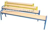 Ławka szatniowa korytarzowa 200 cm - stalowo drewniana