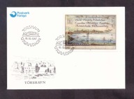 Wyspy Owcze - 1987 rok - FDC Koperta - znaczki nr 153 - mini arkusz