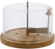 Kesper Krajalnica do sera z pokrywką Ø22 cm bambus stal nierdzewna