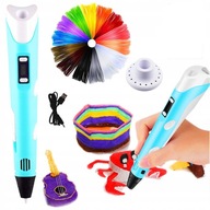 DŁUGOPIS DRUKARKA 3D DLA DZIECI FILAMENT ZESTAW WKŁADY BEZPRZEWODOWY DRUK