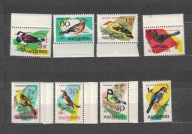 01-Fil32- Węgry-1991- Ptaki leśne,8szt