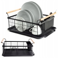 OCIEKACZ SUSZARKA stojąca do naczyń talerze sztućce czarna metal LOFT XXL