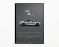 PLAKAT BMW M4 CSL | PREZENT| NAJWYŻSZA JAKOŚĆ | A3 |
