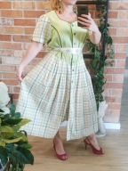 sukienka retro vintage bufki boho duzy rozmiar 48