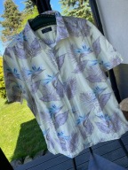 5 Koszula Primark hawajska jasnożółta bawełna liście palm duża XXL