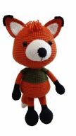 LISEK miś szydełko maskotka zabawka prezent handmade amigurumi ręcznie