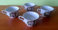 Porcelana Stołowa Wałbrzych - Barszczówki, motyw w kwiaty