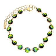 85867 Bransoletka stal chirurgiczna 316L pozłacana 18k VITRAIL Swarovski