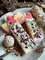 Naturalne mydło z płatkami róż i glinką ręcznie robione 3szt PREZENT