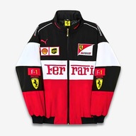 Vintage Kurtka Bomberka Wyścigowa F1 Ferrari