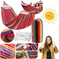 HAMAK OGRODOWY HUŚTAWKA DWUOSOBOWA DUŻA XXL SOLIDNY MOCNY + TORBA