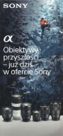 Katalog Prospekt Sony Obiektywy Alpha PL