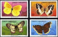 Turcja 1988 Znaczki 2833-6 ** motyle