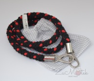 Lina długa cienka do obag uchwyty karabińczyk mini bawełna wzmacniane