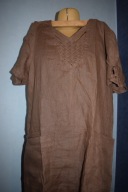 Oryginalna sukienka lniana z oryginalnym tyłem_42