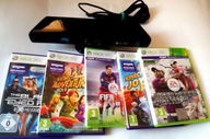 SENSOR KINECT XBOX360 +5xGRA - ADVENTURES PL + FIFA + GOLF + JOY RIDE +INNE