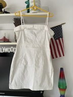 E ASOS SUKIENKA BIAŁA Letnia upały rarytas M/L