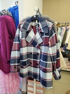 Płaszczyk krótki, marynarka bordowy r. Uni, Italy !!!