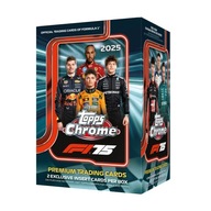 Najnowszy box kart Karty F1 2025 Topps Chrome Formula 1 Value box