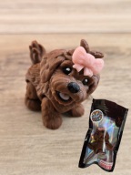 Breloczek Cavapoo z Kokardką - Brelok Druk3d fidget Keychain