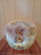 Czapka szlachecka ze sztucznym futrem