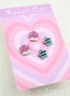 Kawaii Cult kolczyki BABECZKI GWIAZDKI harajuku KC09