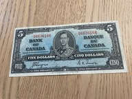Kanada - 5 dolarów - 1937 - rzadki