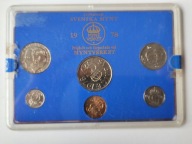 582/ Szwecja 1978,zestaw rocznikowy monet