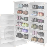 SZAFKA NA BUTY OBUWIE MODUŁOWA REGAŁ STOJAK BIAŁY PÓŁKI ORGANIZER PUDEŁKA
