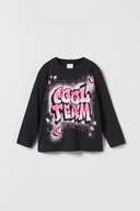 ZARA BLUZKA DLA DZIEWCZYNKI Z NADRUKIEM W STYLU GRAFFITI 128