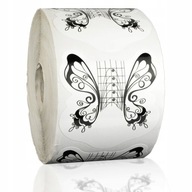 Szablony Formy Do Paznokci 500 Sztuk Czarny Motyl