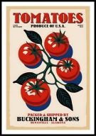 A2 PLAKAT DO KUCHNI JADALNI RESTAURACJI WARZYWA POMIDORY TOMATOES
