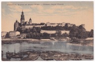 Kraków Wawel Wisła przystań piaskarzy barki załadunek ok.1930r.