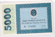 Polski Komitet Pomocy Społecznej , 13 x 8 cm cegiełka 500 zł