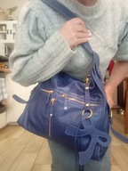 MODALU LONDON PIPPA HANDBAG KOBALT LEATHER