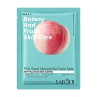 SADOER Różowa brzoskwinia nawilżająca maska w płachcie do twarzy 25g