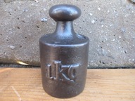 Stary żeliwny odważnik_1 kg_PRL