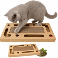 DRAPAK DLA KOTA do drapania ZABAWKA TEKTUROWY KARTONOWY piłka poziomy