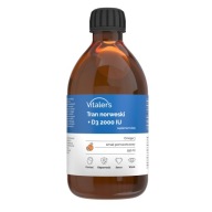 Vitaler's Tran norweski Omega-3 1200 mg D3 2000 IU smak pomarańczowy 250 ml