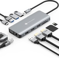 NOVOO 11 in 1 Stacja dokująca, Hub USB C 4K 60Hz RM11